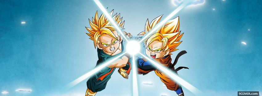 Photo manga dragon ball z fighting Facebook Cover for Free