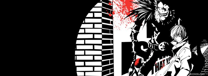 Photo manga death note Facebook Cover for Free