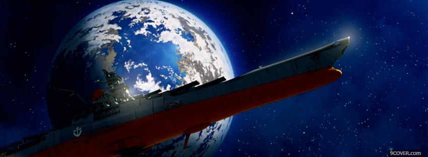 Photo space battleship yamato Facebook Cover for Free