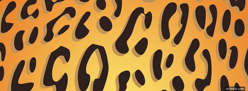 Photo leopard abstract print Facebook Cover for Free