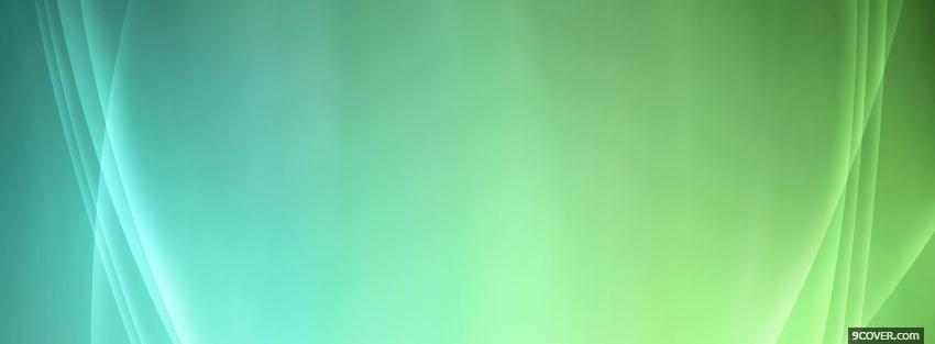 Photo smooth blue and greem Facebook Cover for Free