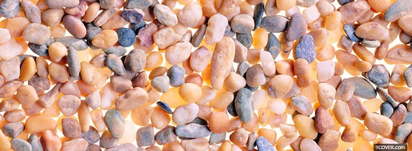 Photo little abstract pebbles Facebook Cover for Free
