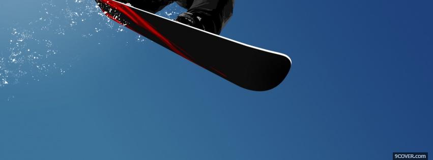 Photo snowboarding abstract Facebook Cover for Free