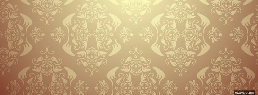 Photo fun beige pattern Facebook Cover for Free
