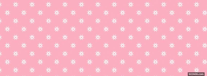 Photo white flowers with pink Facebook Cover for Free