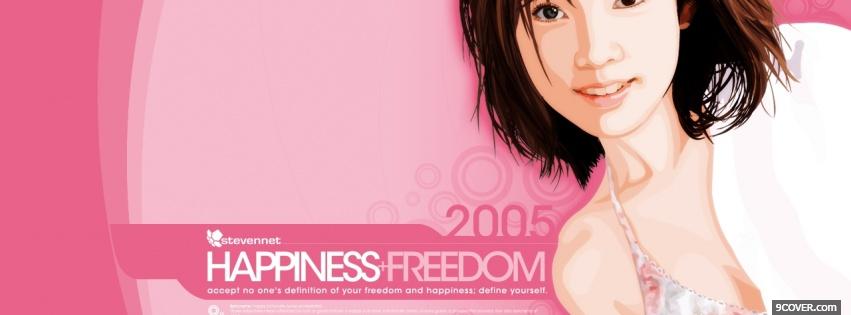 Photo happiness and freedom Facebook Cover for Free
