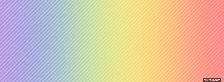 Photo rainbow pastel colours Facebook Cover for Free