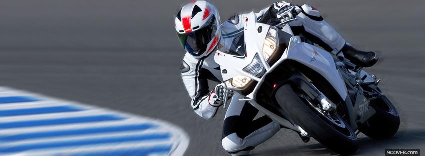 Photo racing aprilia moto Facebook Cover for Free
