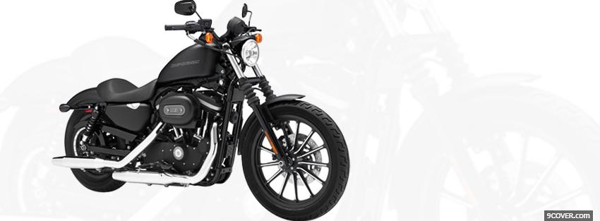 Photo harley davidson iron moto Facebook Cover for Free