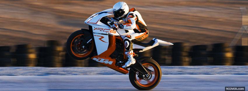 Photo ktm rc8r 2013 moto Facebook Cover for Free