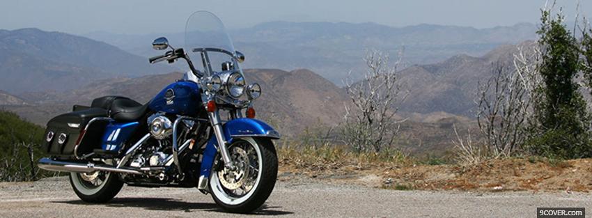 Photo 2008 road king moto Facebook Cover for Free