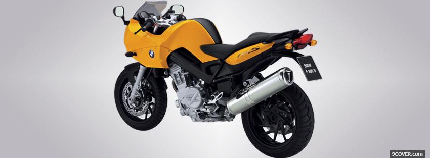 Photo yellow bmw f800s moto Facebook Cover for Free