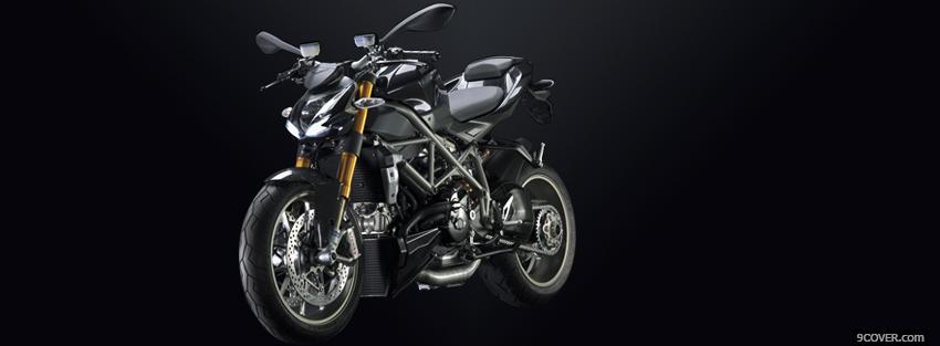 Photo ducati street fighter moto Facebook Cover for Free