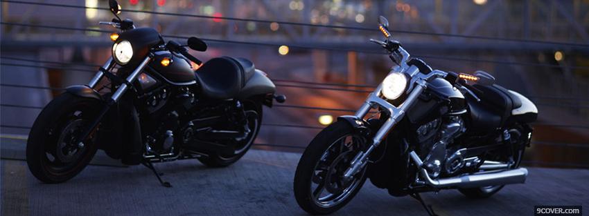 Photo harley davidson rod muscle Facebook Cover for Free