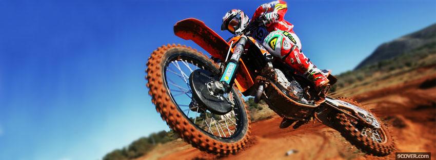 Photo ktm racing moto Facebook Cover for Free