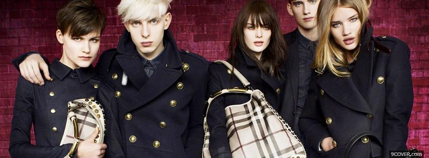 Photo fashion burberry winter 2010 Facebook Cover for Free
