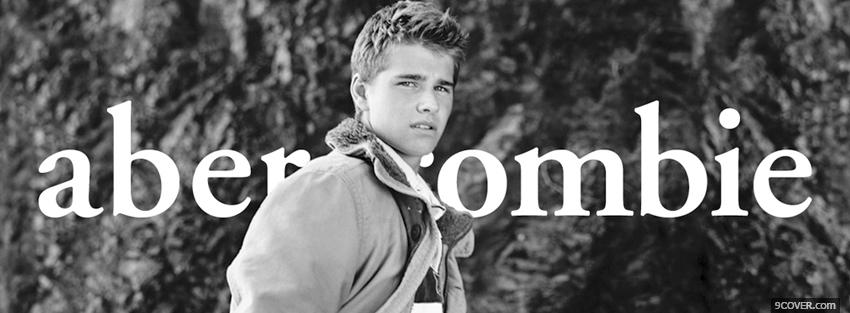 Photo black and white abercrombie Facebook Cover for Free