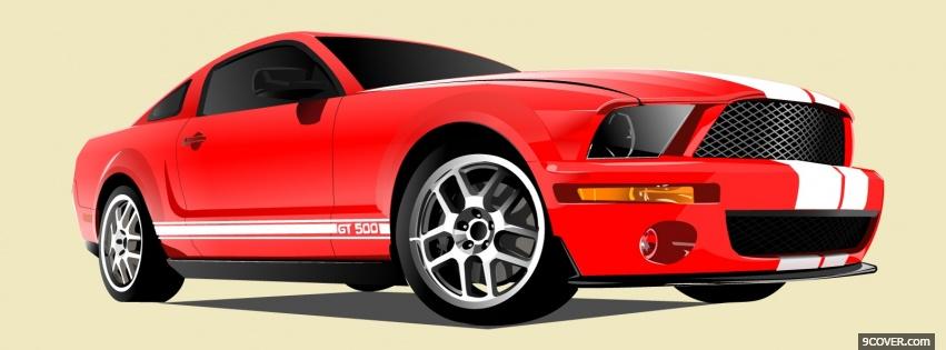 Photo ford cobra gt 500 Facebook Cover for Free
