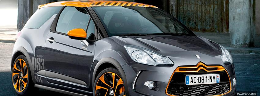 Photo citroen ds3 car Facebook Cover for Free