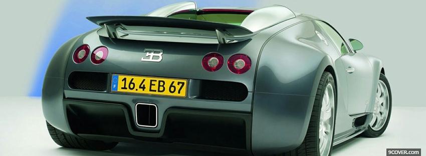 Photo back bugatti veyron Facebook Cover for Free