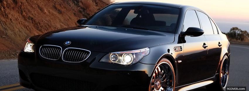Photo bmw m5 car Facebook Cover for Free
