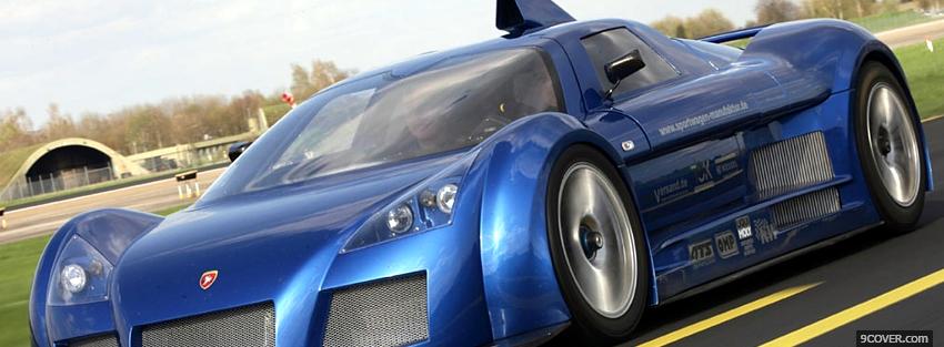 Photo gumpert apollo on the road Facebook Cover for Free