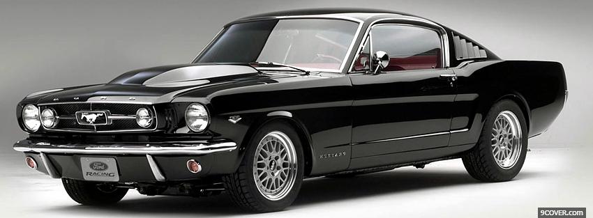 Photo ford mustang fastback car Facebook Cover for Free