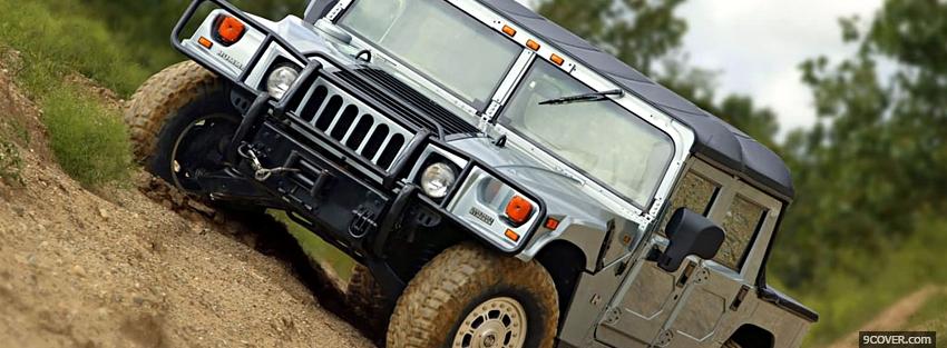 Photo hummer h1 car Facebook Cover for Free