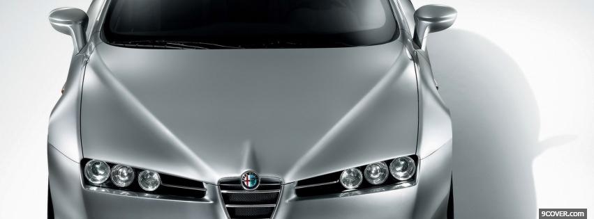 Photo front alfa romeo car Facebook Cover for Free