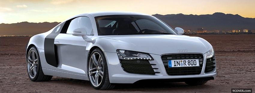 Photo audi r8 outdoors Facebook Cover for Free