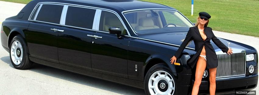 Photo rolls royce phantom limo Facebook Cover for Free