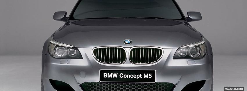 Photo bmw concept m5 car Facebook Cover for Free