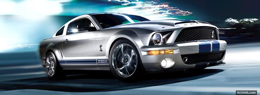 Photo ford mustang shelby gt 500 Facebook Cover for Free