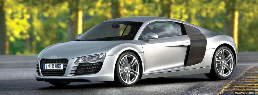 Photo side audi r8 outside Facebook Cover for Free