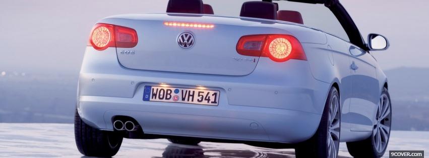 Photo vw eos back view Facebook Cover for Free