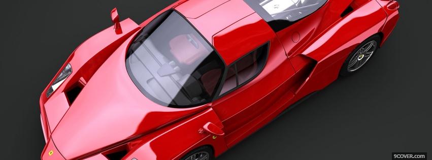 Photo ferrari enzo top view Facebook Cover for Free