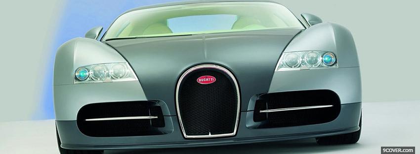 Photo bugatti veyron front Facebook Cover for Free