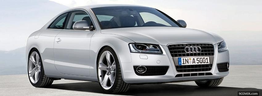 Photo front audi a5 car Facebook Cover for Free