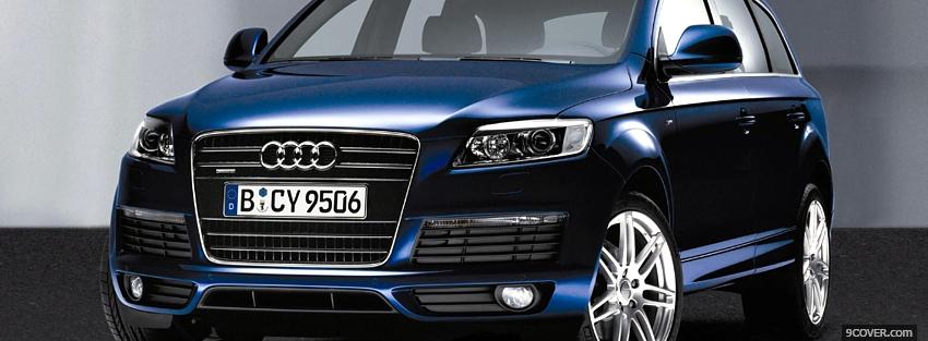 Photo 2013 blue audi q7 Facebook Cover for Free