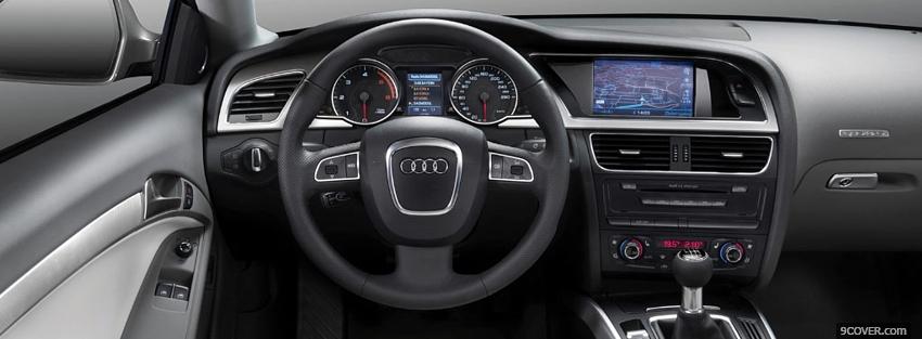 Photo interior audi a5 Facebook Cover for Free