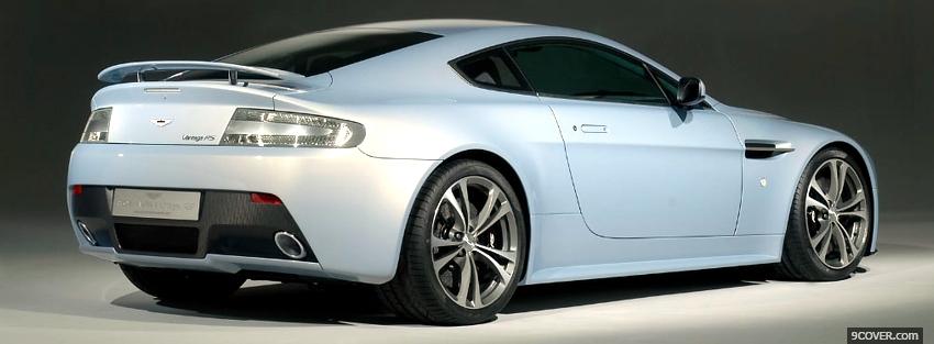 Photo back view aston martin car Facebook Cover for Free