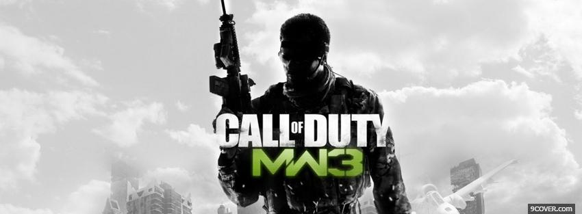 Photo call of duty modern warfare 3 Facebook Cover for Free