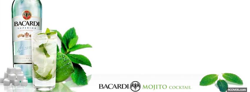 Photo bacardi mojito cocktail Facebook Cover for Free