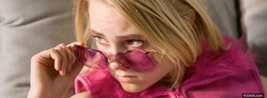 Photo anna sophia robb and pink glasses Facebook Cover for Free
