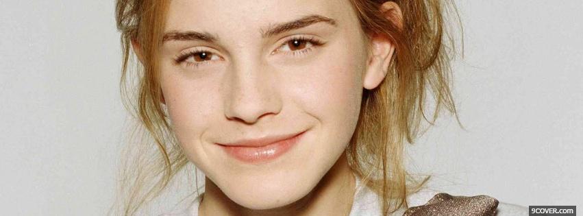 Photo easy going celebrity emma watson Facebook Cover for Free