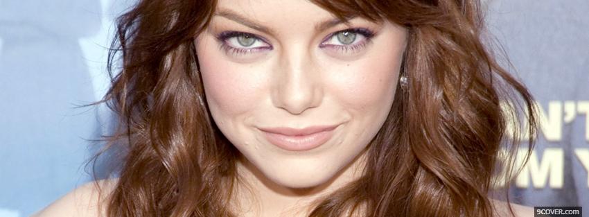 Photo celebrity beauty emma stone Facebook Cover for Free
