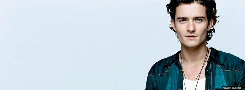 Photo orlando bloom serious Facebook Cover for Free