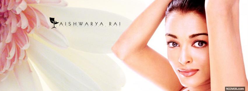 Photo glowing aiswarya rai Facebook Cover for Free