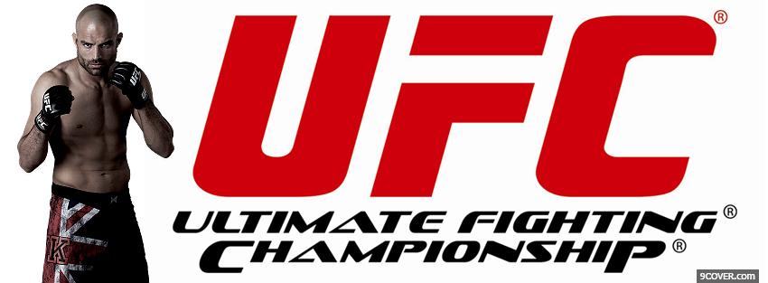Photo fighter red ufc Facebook Cover for Free