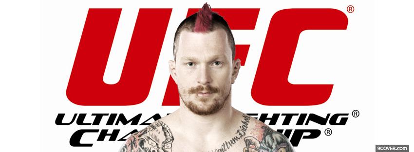 Photo ufc red logo mma Facebook Cover for Free